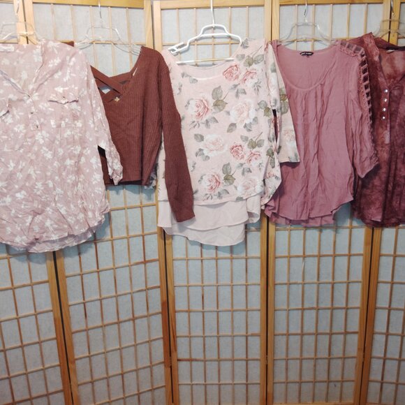 LOT OF 5/$20 WOMENS TOPS SHIRTS BLOUSE SWEATER EDEN & OLIVIA COCOMO~SIZE XL - Picture 5 of 5